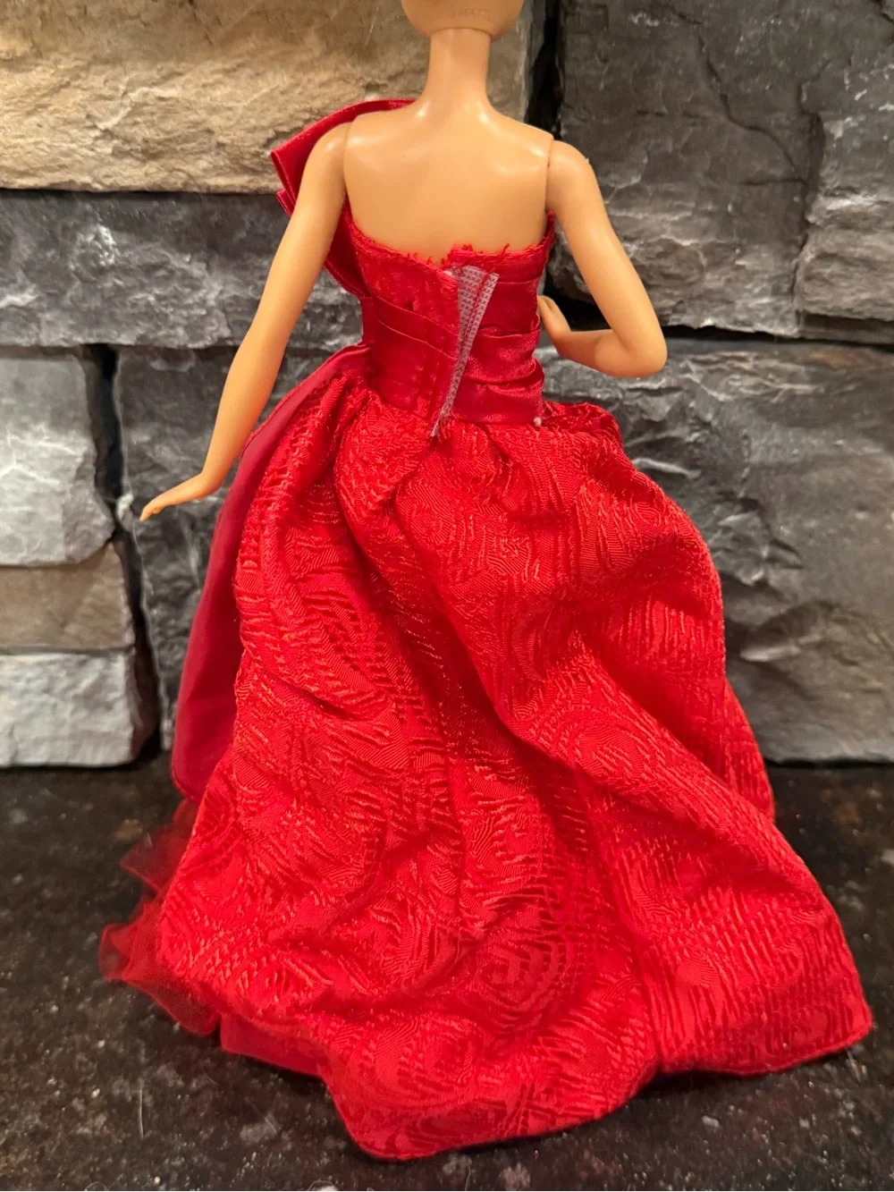 Barbie skipper size red formal holiday dress